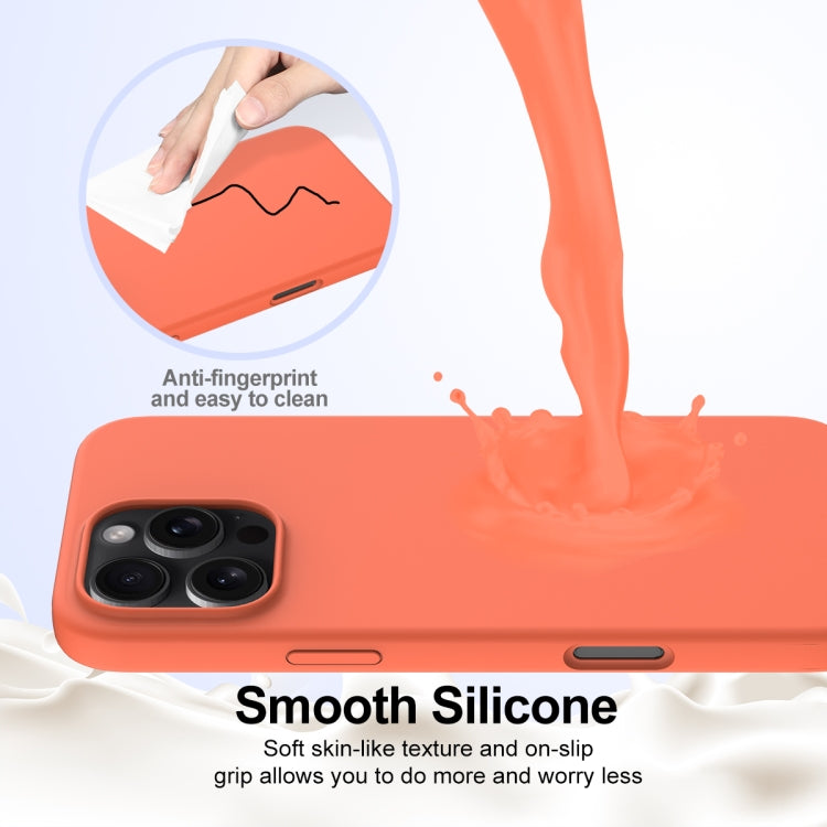 For iPhone 16 Pro Shockproof Silicone Magsafe Phone Case(Gold Orange) - iPhone 16 Pro Cases by buy2fix | Online Shopping UK | buy2fix