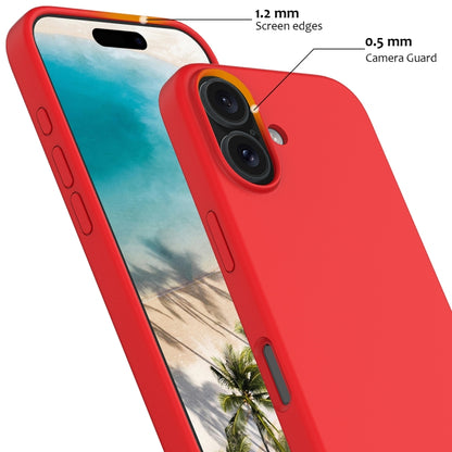 For iPhone 16 Plus Shockproof Silicone Magsafe Phone Case(Red) - iPhone 16 Plus Cases by buy2fix | Online Shopping UK | buy2fix