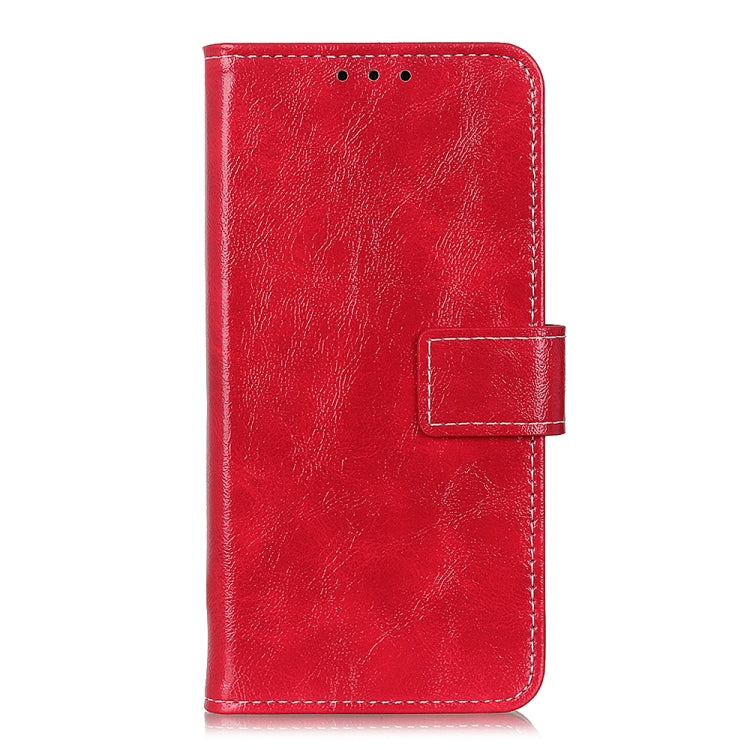 For iPhone 16 Pro Retro Crazy Horse Texture Horizontal Flip Leather Phone Case(Red) - iPhone 16 Pro Cases by buy2fix | Online Shopping UK | buy2fix