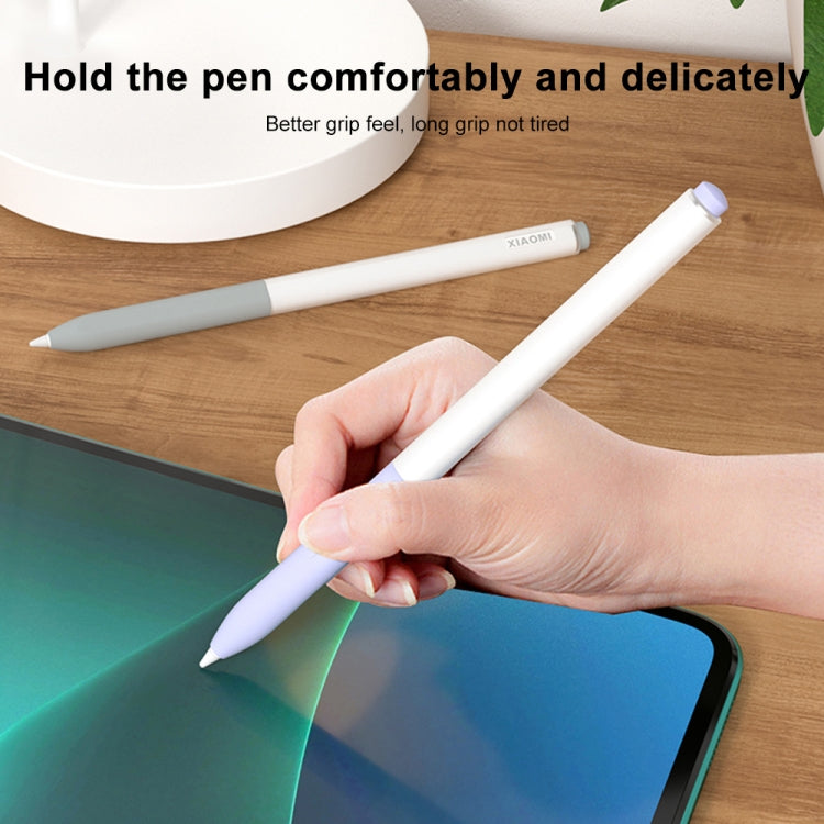 For Xiaomi Stylus Pen 2 Jelly Style Translucent Silicone Protective Pen Case(Grey) - Pencil Accessories by buy2fix | Online Shopping UK | buy2fix