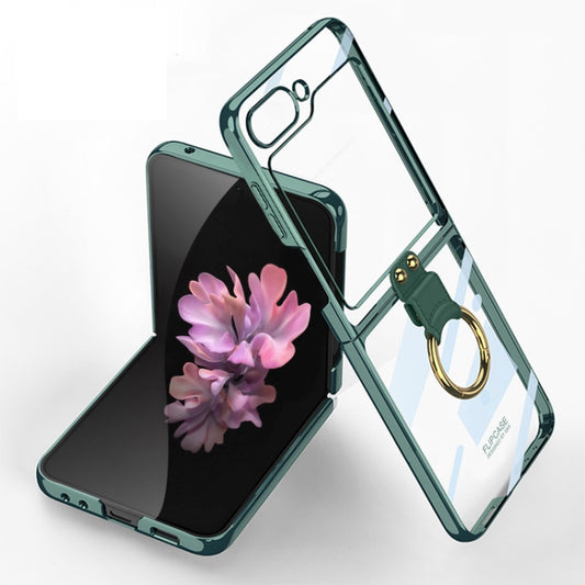 For Samsung Galaxy Z Flip6 GKK Electroplating Phone Case with Ring(Green) - Galaxy Z Flip6 5G Cases by GKK | Online Shopping UK | buy2fix