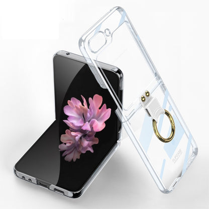 For Samsung Galaxy Z Flip6 GKK Electroplating Phone Case with Ring(Transparent) - Galaxy Z Flip6 5G Cases by GKK | Online Shopping UK | buy2fix