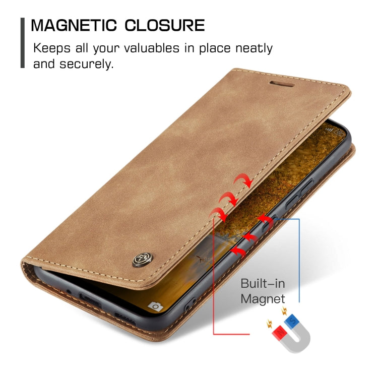 For Xiaomi Redmi Note 13 Pro 4G CaseMe 013 Multifunctional Horizontal Flip Leather Phone Case(Brown) - Xiaomi Cases by CaseMe | Online Shopping UK | buy2fix