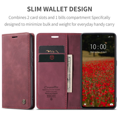 For Xiaomi Redmi Note 13 Pro 5G CaseMe 013 Multifunctional Horizontal Flip Leather Phone Case(Wine Red) - Xiaomi Cases by CaseMe | Online Shopping UK | buy2fix