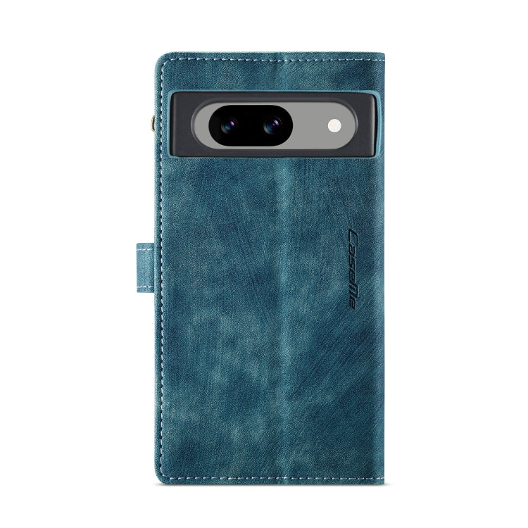 For Google Pixel 8a CaseMe C30 Multifunctional Leather Phone Case(Blue) - Google Cases by CaseMe | Online Shopping UK | buy2fix