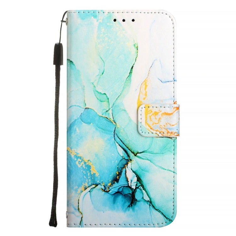 For iPhone 16 Pro PT003 Marble Pattern Flip Leather Phone Case(Green LS003) - iPhone 16 Pro Cases by buy2fix | Online Shopping UK | buy2fix