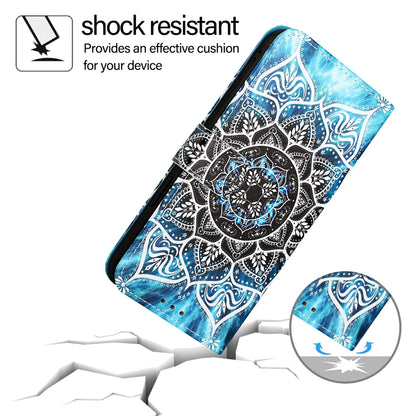 For iPhone SE 2024 Colored Drawing Pattern Plain Weave Leather Phone Case(Undersea Mandala) - More iPhone Cases by buy2fix | Online Shopping UK | buy2fix