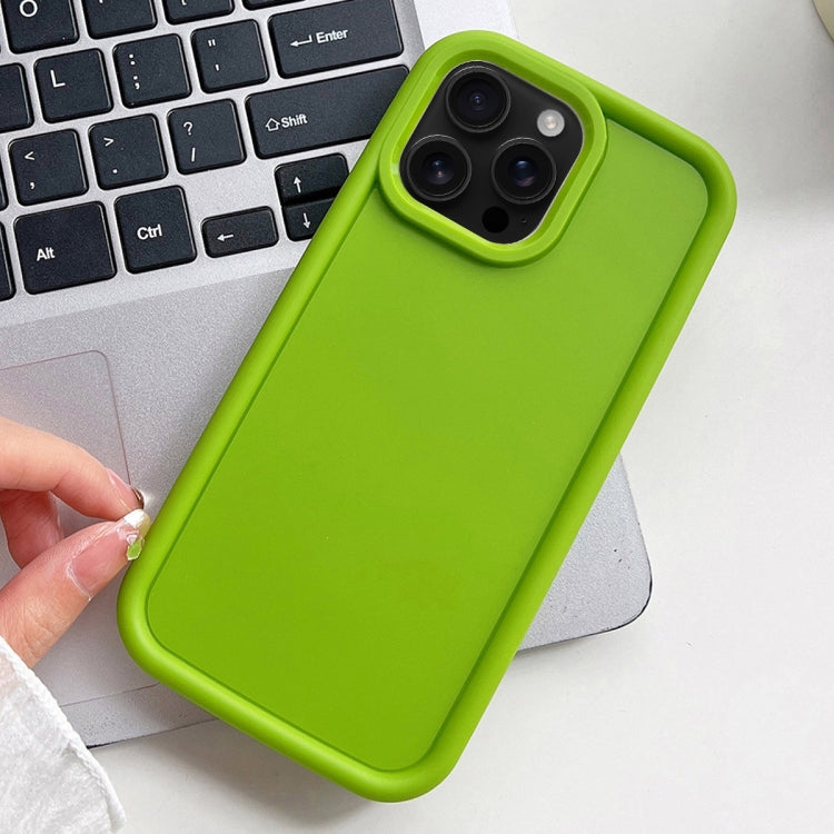 For iPhone 16 Pro Max Shockproof Frame Frosted TPU Phone Case(Green) - iPhone 16 Pro Max Cases by buy2fix | Online Shopping UK | buy2fix