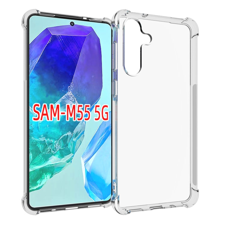 For Samsung Galaxy M55 5G Shockproof Non-slip Thickening TPU Phone Case(Transparent) - Galaxy Phone Cases by buy2fix | Online Shopping UK | buy2fix