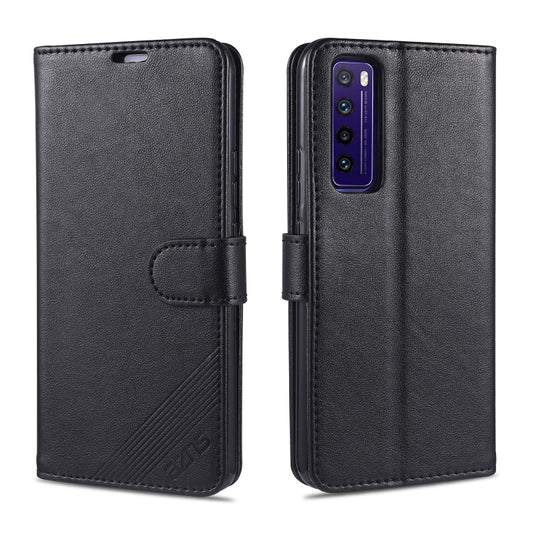 For Huawei Nova 7 / 7 Pro AZNS Sheepskin Texture Horizontal Flip Leather Case with Holder & Card Slots & Wallet(Black) - Huawei Cases by AZNS | Online Shopping UK | buy2fix