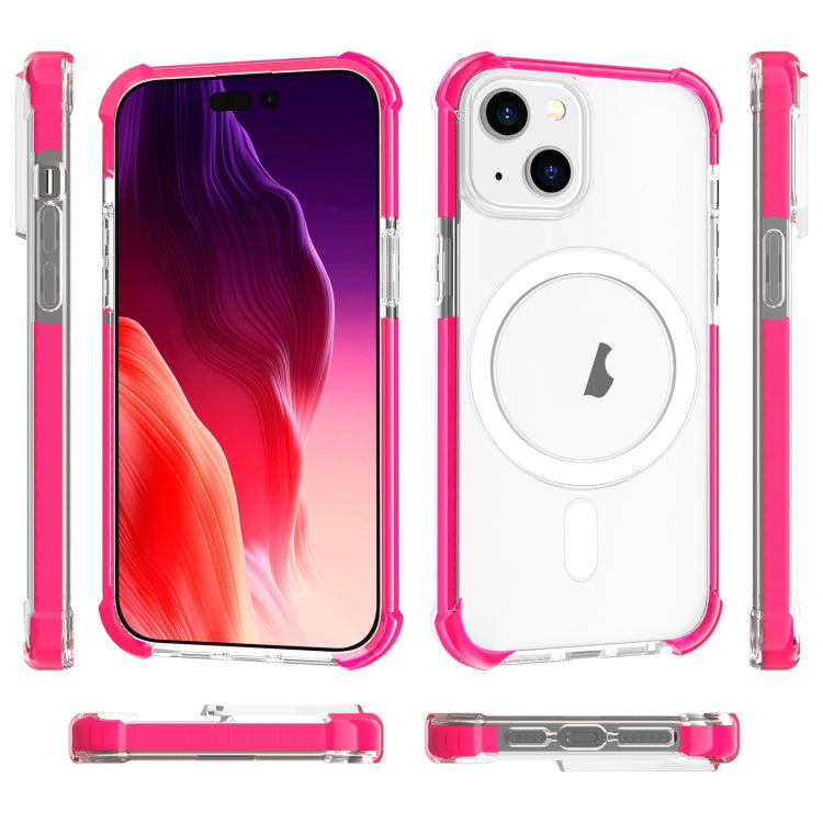For iPhone 15 Plus Magsafe Magnetic Acrylic Shockproof Phone Case(Pink) - iPhone 15 Plus Cases by buy2fix | Online Shopping UK | buy2fix