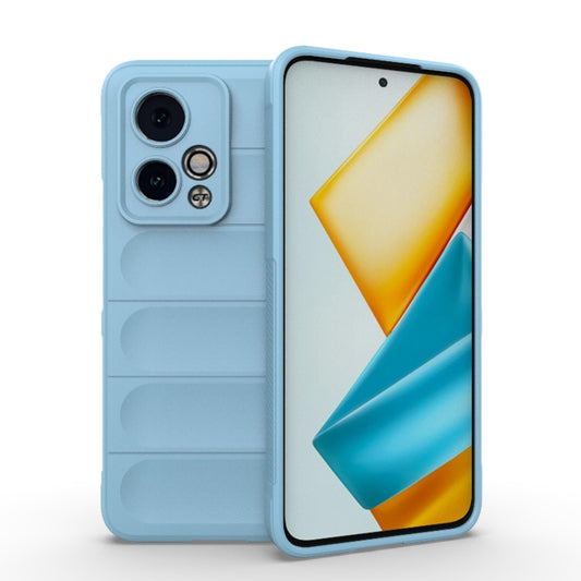 For Honor 90 GT 5G Magic Shield TPU + Flannel Phone Case(Light Blue) - Honor Cases by buy2fix | Online Shopping UK | buy2fix