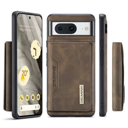 For Google Pixel 8 DG.MING M2 Series 3-Fold Multi Card Bag + Magnetic Phone Case(Coffee) - Google Cases by DG.MING | Online Shopping UK | buy2fix