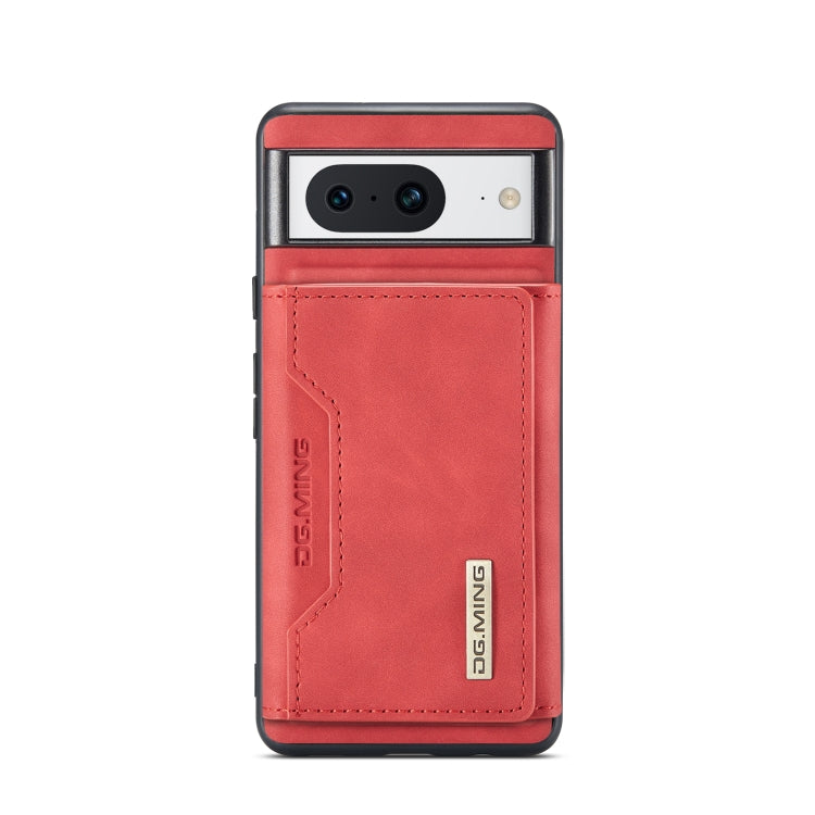 For Google Pixel 8 DG.MING M2 Series 3-Fold Multi Card Bag + Magnetic Phone Case(Red) - Google Cases by DG.MING | Online Shopping UK | buy2fix