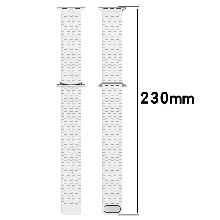 For Apple Watch Ultra 2 49mm Magnetic Buckle Stainless Steel Metal Watch Band(Silver) - Watch Bands by buy2fix | Online Shopping UK | buy2fix