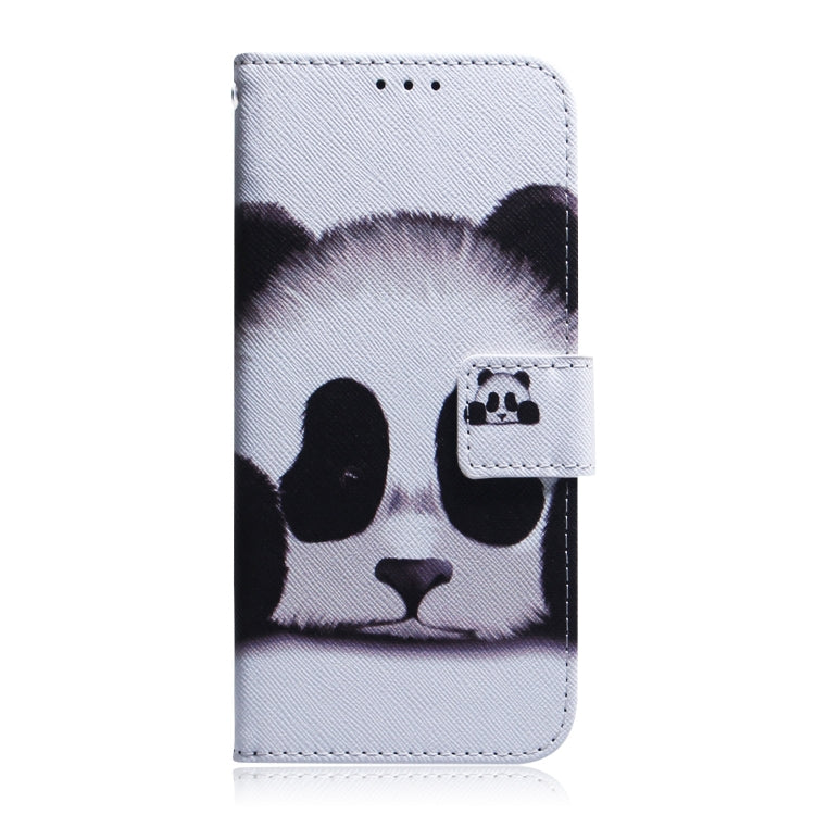 For iPhone SE 2024 Coloured Drawing Flip Leather Phone Case(Panda) - More iPhone Cases by buy2fix | Online Shopping UK | buy2fix