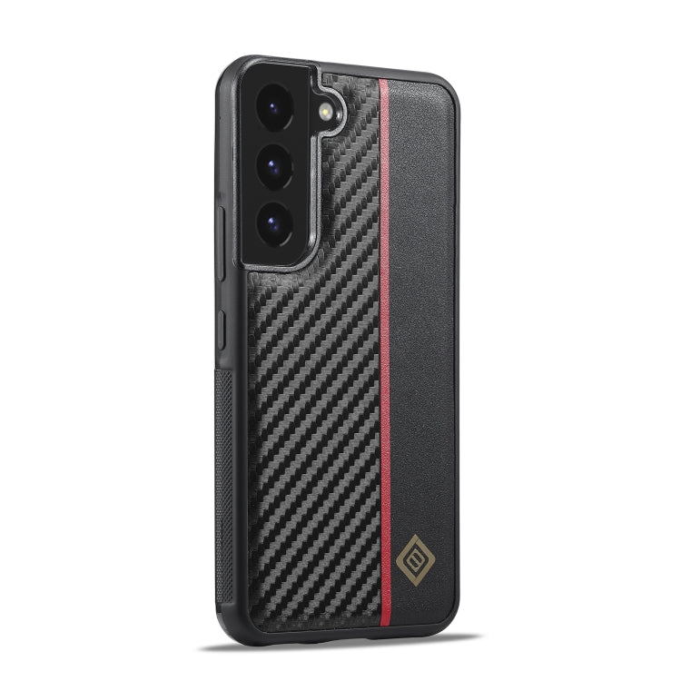 For Samsung Galaxy S21 LC.IMEEKE 3 in 1 Carbon Fiber Texture Shockproof Phone Case(Black) - Galaxy S21 5G Cases by LC.IMEEKE | Online Shopping UK | buy2fix