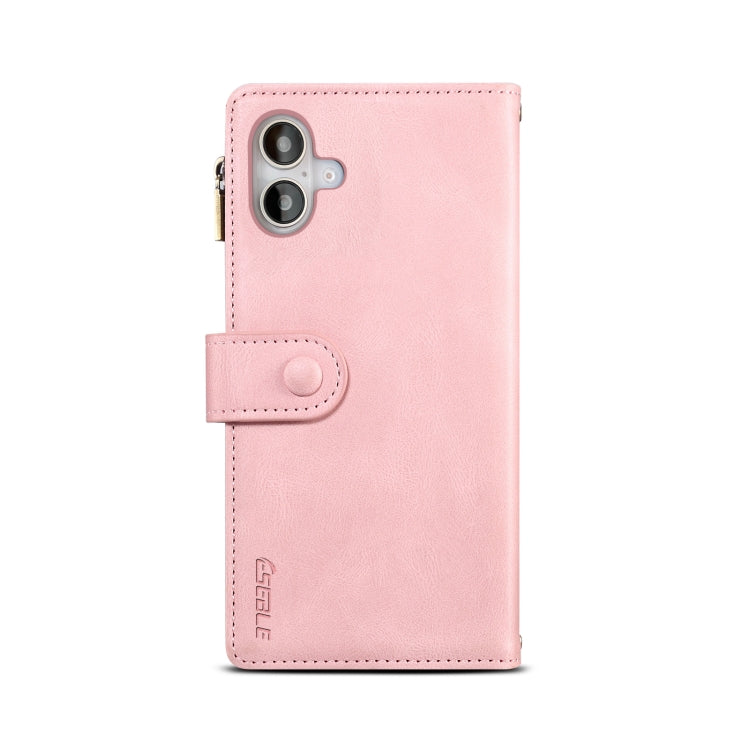 For iPhone 16 ESEBLE Retro Frosted RFID Flip Leather Phone Case(Rose Gold) - iPhone 16 Cases by ESEBLE | Online Shopping UK | buy2fix