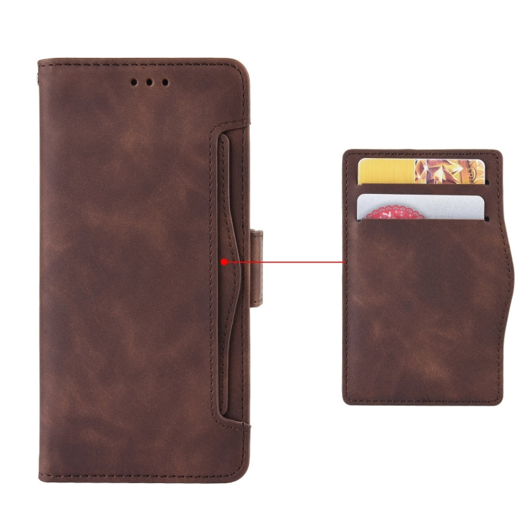 For Blackview A200 Pro Skin Feel Calf Texture Card Slots Leather Phone Case(Brown) - More Brand by buy2fix | Online Shopping UK | buy2fix