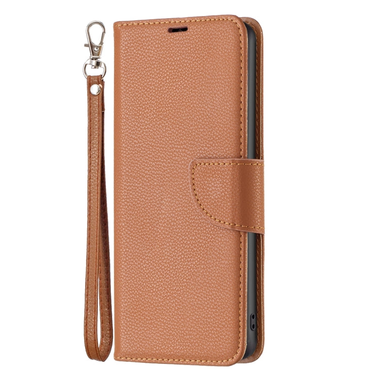 For Samsung Galaxy A15 Litchi Texture Pure Color Flip Leather Phone Case(Brown) - Galaxy Phone Cases by buy2fix | Online Shopping UK | buy2fix