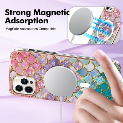For iPhone 13 Pro Max Marble Pattern Dual-side IMD Magsafe TPU Phone Case(Colorful Scales) - iPhone 13 Pro Max Cases by buy2fix | Online Shopping UK | buy2fix