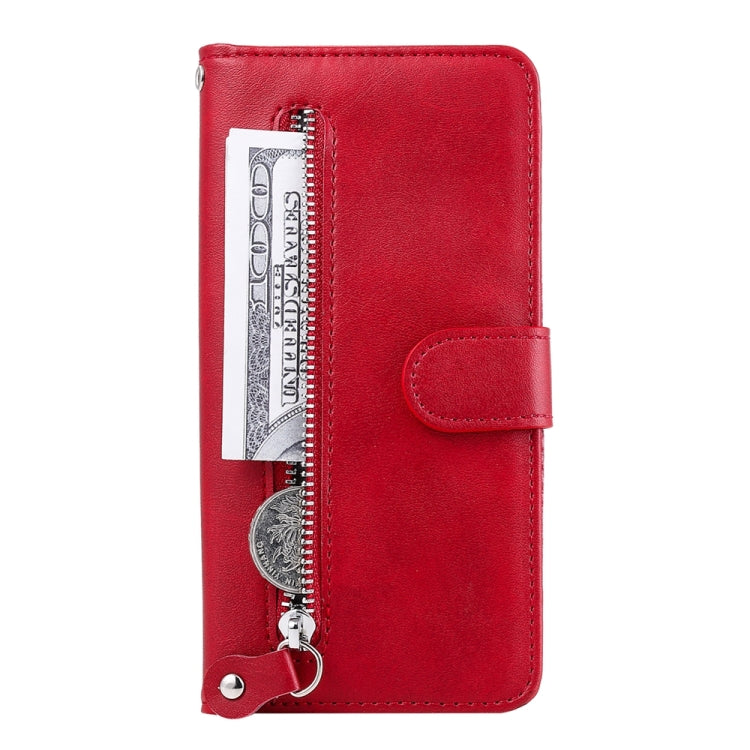 For Xiaomi 14 Ultra Fashion Calf Texture Zipper Leather Phone Case(Red) - 14 Ultra Cases by buy2fix | Online Shopping UK | buy2fix