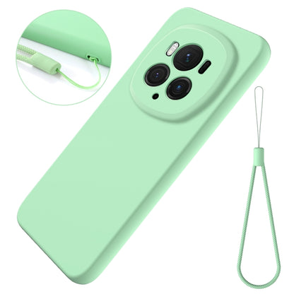 For Honor Magic6 Pro Pure Color Liquid Silicone Shockproof Phone Case(Green) - Honor Cases by buy2fix | Online Shopping UK | buy2fix