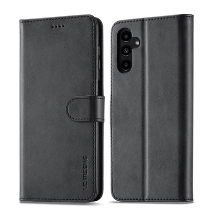 For Samsung Galaxy A15 5G LC.IMEEKE Calf Texture Leather Phone Case(Black) - Galaxy Phone Cases by LC.IMEEKE | Online Shopping UK | buy2fix