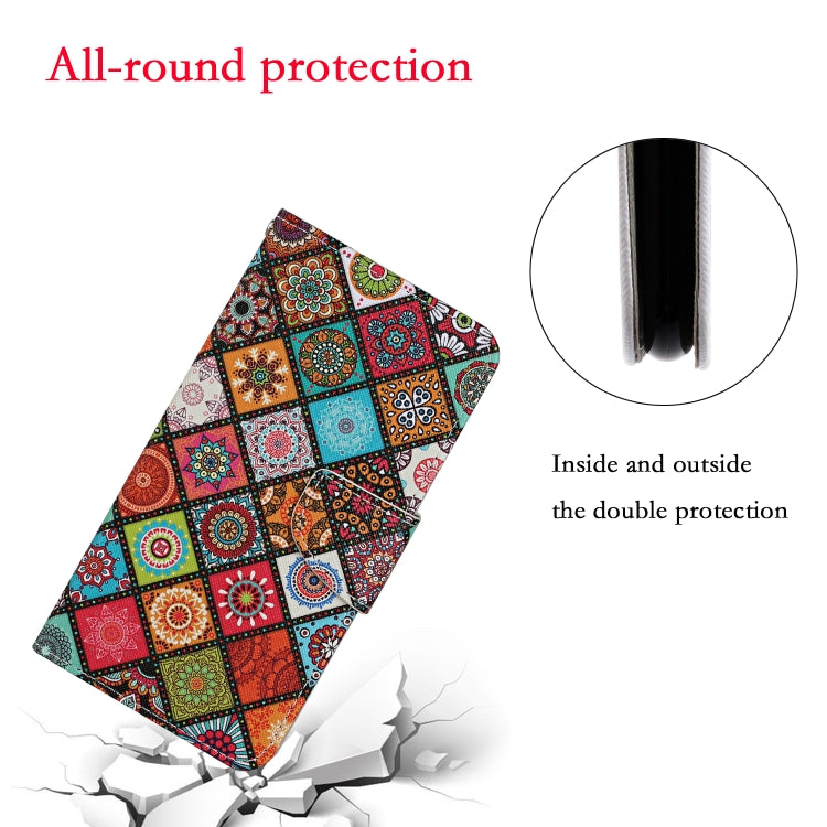 For iPhone 16 Pro 3D Colored Drawing Flip Leather Phone Case(Ethnic Totem) - iPhone 16 Pro Cases by buy2fix | Online Shopping UK | buy2fix