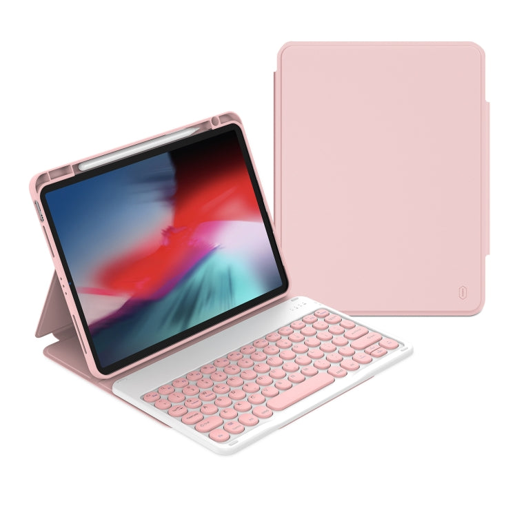 For iPad 10th Gen 10.9 2022 WiWU Skin Feel Magnetic Detachable Keyboard Tablet Case(Pink) - Universal by WIWU | Online Shopping UK | buy2fix