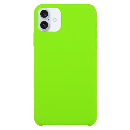 For iPhone 16 Plus Solid Silicone Phone Case(Light Green) - iPhone 16 Plus Cases by buy2fix | Online Shopping UK | buy2fix