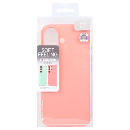 For iPhone 16 Plus GOOSPERY SOFT FEELING Liquid TPU Soft Phone Case(Pink) - iPhone 16 Plus Cases by GOOSPERY | Online Shopping UK | buy2fix