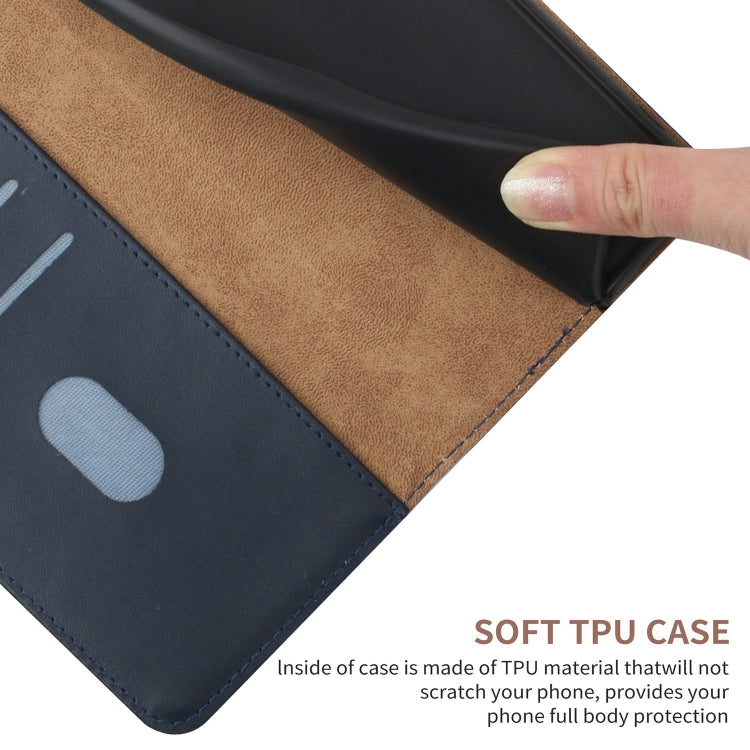 For Motorola Moto G Stylus 5G 2024 Genuine Leather Fingerprint-proof Horizontal Flip Phone Case(Blue) - Motorola Cases by buy2fix | Online Shopping UK | buy2fix
