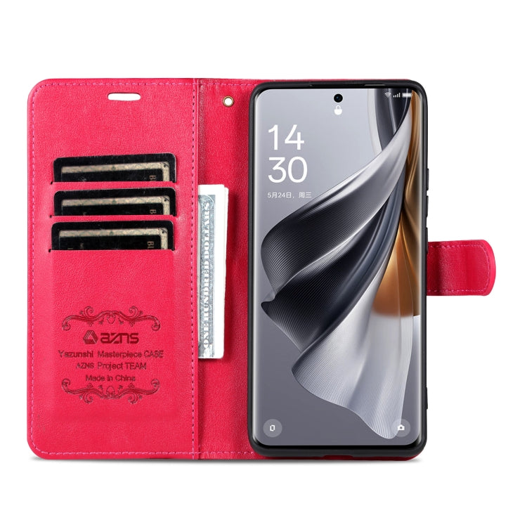 For OPPO Find X8 Pro AZNS Sheepskin Texture Flip Leather Phone Case(Red) - Find X8 Pro Cases by AZNS | Online Shopping UK | buy2fix