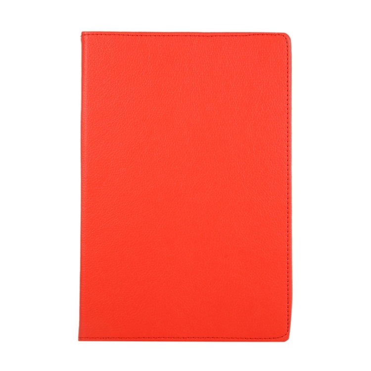 For Samsung Galaxy Tab S9 360 Degrees Rotation Holder Litchi Texture Leather Tablet Case(Red) - Galaxy Tab S9 Cases by buy2fix | Online Shopping UK | buy2fix