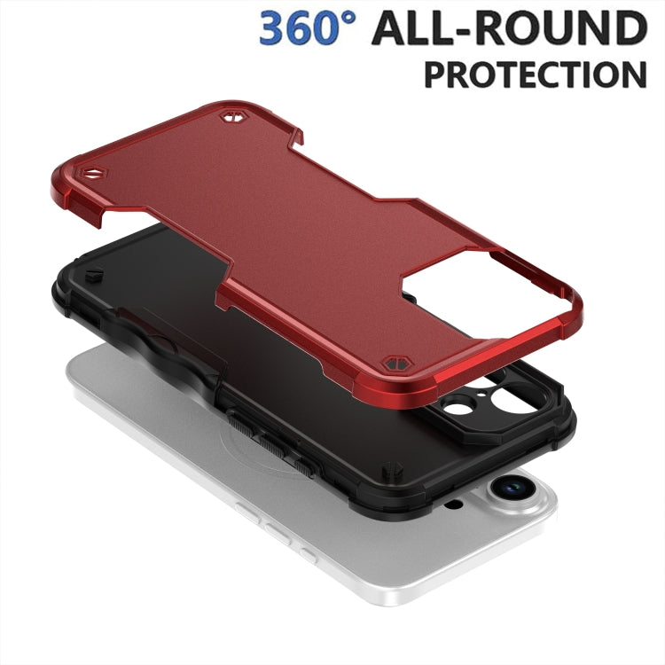 For iPhone 16 Plus Non-slip Shockproof Armor Phone Case(Red) - iPhone 16 Plus Cases by buy2fix | Online Shopping UK | buy2fix