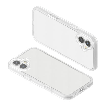 For iPhone 16 Plus Rubber Oil Surface Solid Color Phone Case(White) - iPhone 16 Plus Cases by buy2fix | Online Shopping UK | buy2fix