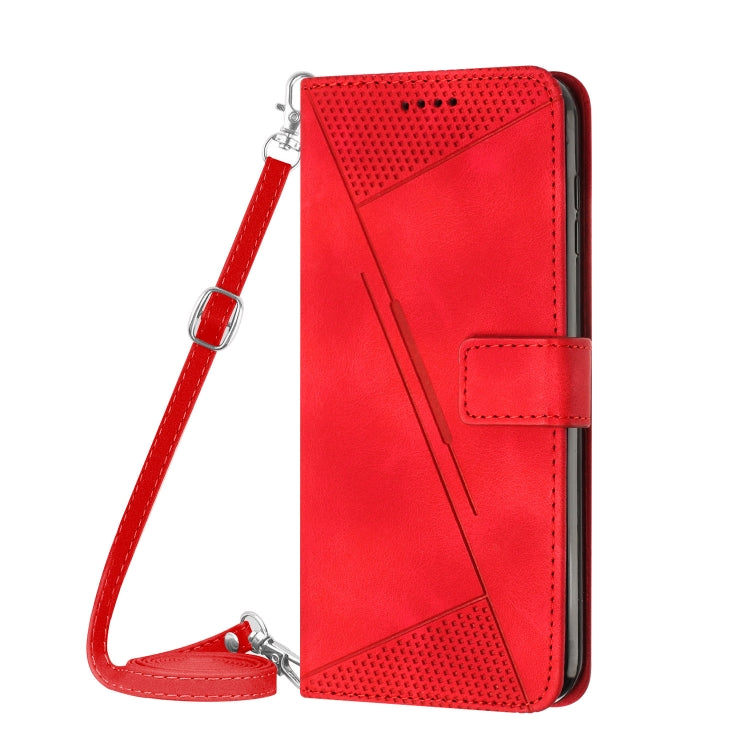 For Xiaomi Redmi Note 13 Pro 5G Dream Triangle Leather Phone Case with Lanyard(Red) - Note 13 Pro Cases by buy2fix | Online Shopping UK | buy2fix