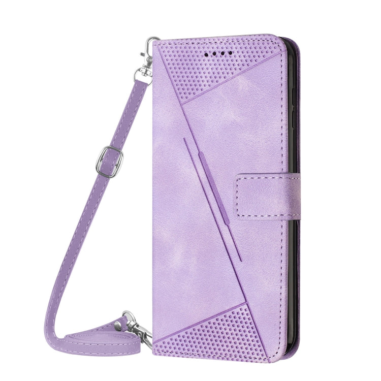 For Xiaomi Redmi K70 / K70 Pro Dream Triangle Leather Phone Case with Lanyard(Purple) - K70 Pro Cases by buy2fix | Online Shopping UK | buy2fix