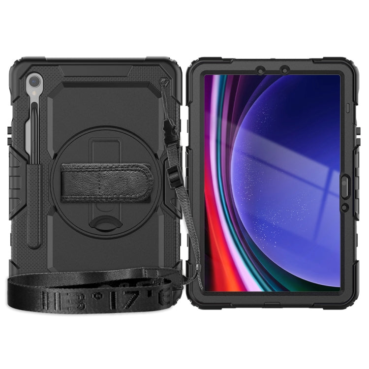 For Samsung Galaxy Tab S9 / S8 / S7 Silicone + PC Tablet Case(Black) - Galaxy Tab S9 Cases by buy2fix | Online Shopping UK | buy2fix