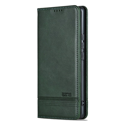 For OPPO Find X7 AZNS Magnetic Calf Texture Flip Leather Phone Case(Dark Green) - OPPO Cases by AZNS | Online Shopping UK | buy2fix