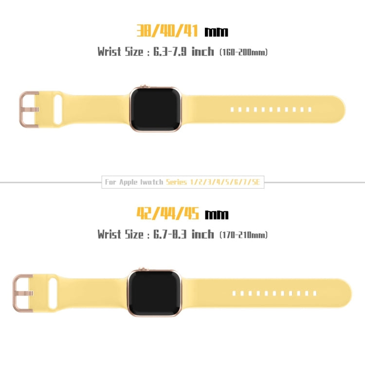 For Apple Watch Ultra 2 49mm Pin Buckle Silicone Watch Band(Yellow) - Watch Bands by buy2fix | Online Shopping UK | buy2fix