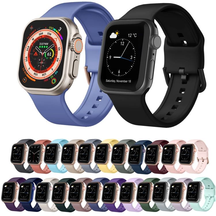 For Apple Watch Series 4 44mm Pin Buckle Silicone Watch Band(Starlight) - Watch Bands by buy2fix | Online Shopping UK | buy2fix