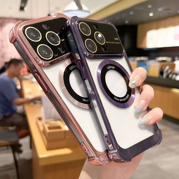 For iPhone 11 Pro MagSafe Shockproof TPU Phone Case with Lens Film(Purple) - iPhone 11 Pro Cases by buy2fix | Online Shopping UK | buy2fix