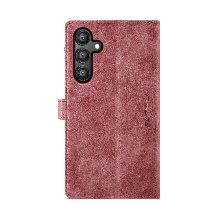 For Samsung Galaxy A55 5G CaseMe C30 Card Slots Zipper Wallet Leather Phone Case(Red) - Galaxy Phone Cases by CaseMe | Online Shopping UK | buy2fix