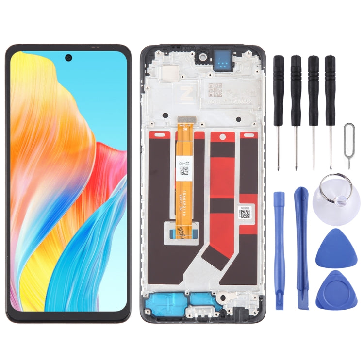 For OPPO A58 4G OEM LCD Screen Digitizer Full Assembly with Frame - LCD Screen by buy2fix | Online Shopping UK | buy2fix