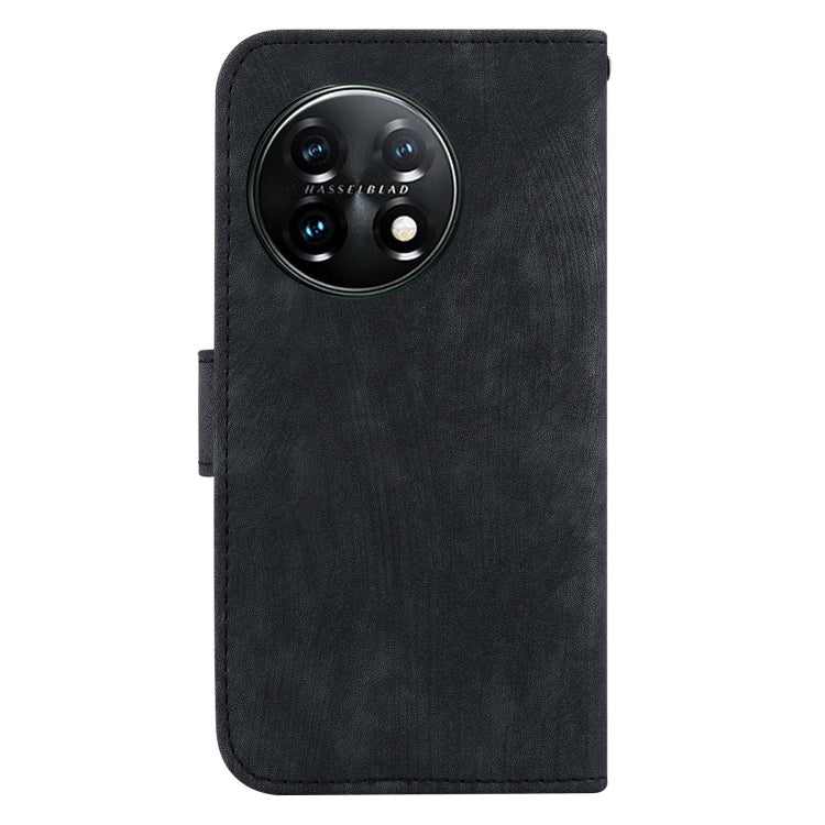 For OnePlus 11 Little Tiger Embossed Leather Phone Case(Black) - OnePlus Cases by buy2fix | Online Shopping UK | buy2fix