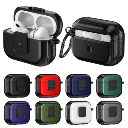 For AirPods 3 TPU + PC Wireless Earphones Case with Magnetic Switch(Blue) - For AirPods 3 by buy2fix | Online Shopping UK | buy2fix