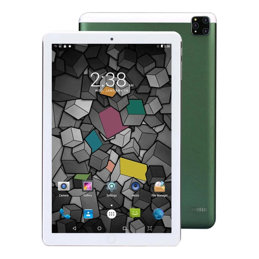 BDF A10 3G Tablet PC 10.1 inch, 4GB+64GB, Android 10.0 MTK8321 Quad Core, Support Dual SIM, EU Plug(Green) - BDF by BDF | Online Shopping UK | buy2fix