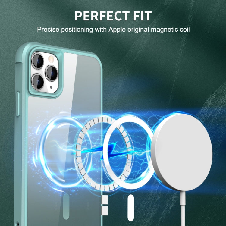 For iPhone 11 Pro Max MagSafe Magnetic Phone Case(Lake Blue) - iPhone 11 Pro Max Cases by buy2fix | Online Shopping UK | buy2fix